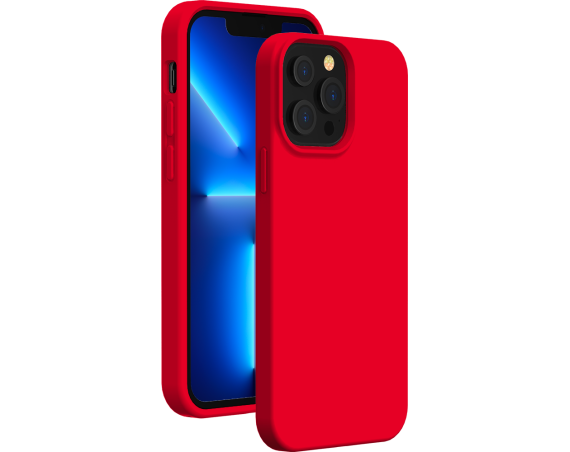 Coque Apple iPhone 13 Pro Max Silicone SoftTouch Rouge Bigben