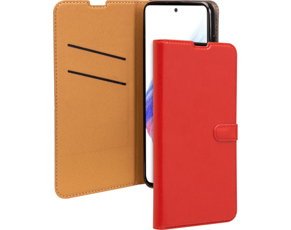 Folio Wallet Samsung Galaxy A53 5G Rouge avec languette de fermeture Bigben