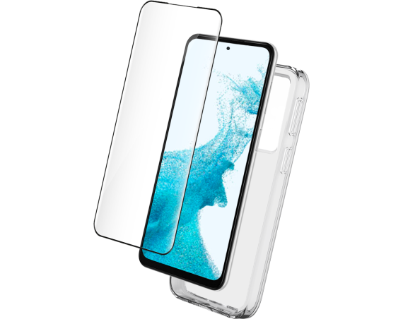 Pack Samsung Galaxy S23 5G Coque Transparente + Verre trempé  Bigben