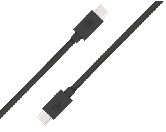 Câble USB C/USB C 1,2m 3A Noir Bigben
