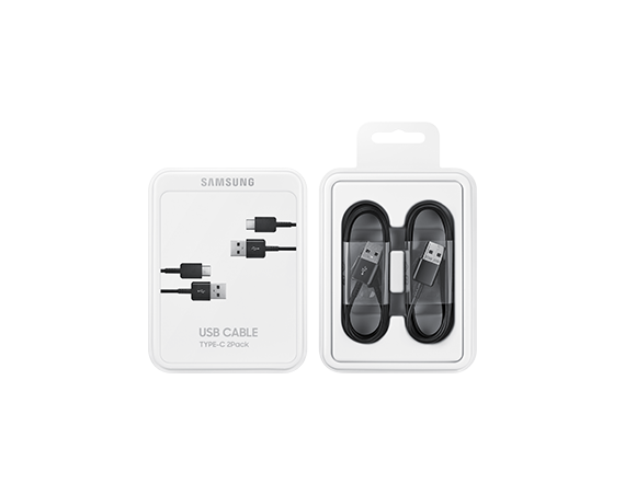 Pack de 2 Câbles USB A/USB C 1,5m - Noir - Samsung
